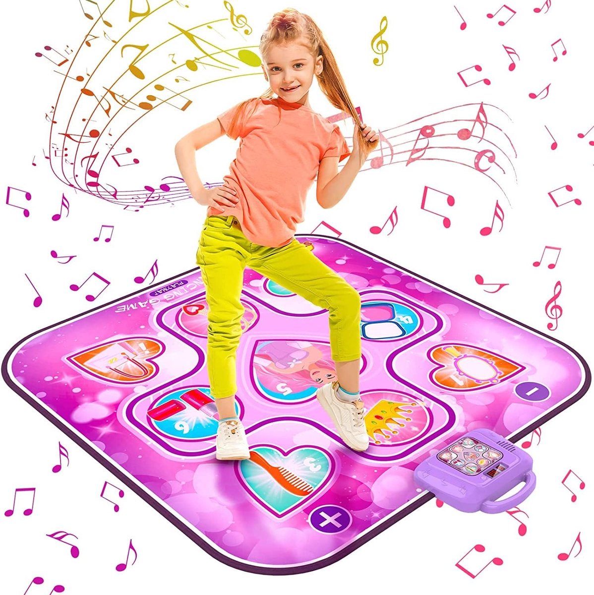 Tapis de Danse pour Enfants, 3 Modes de Défi Tapis de Jeu Tactile