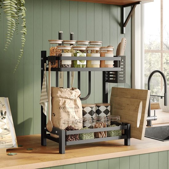 Snijplank-organizer voor kast, snijplank-organizer - Ophangbare keukenorganizer voor bakplaten | Roestvrijstalen keukenrek voor het opbergen van handdoeken, snijplanken en bakpannen