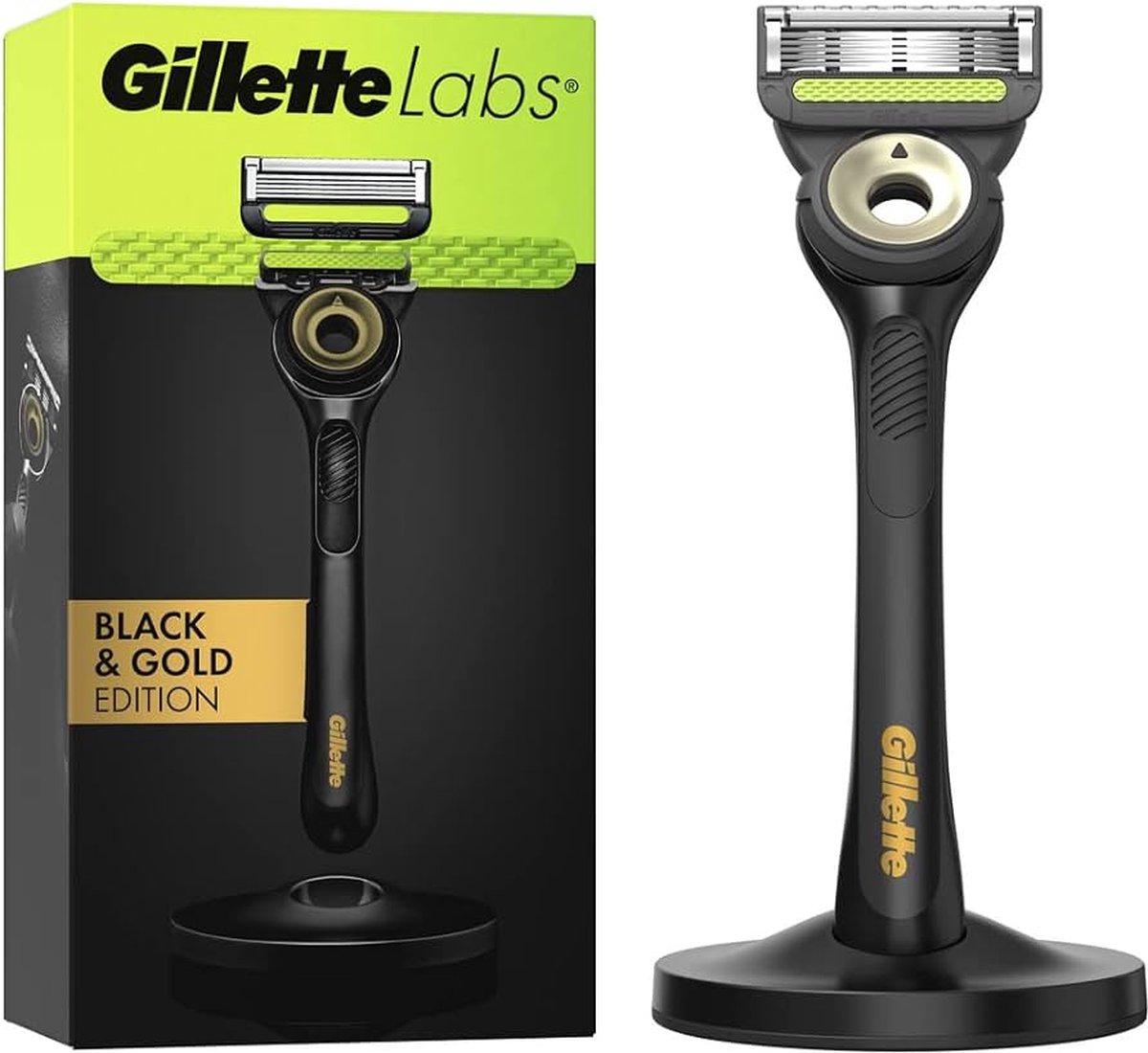 Gillette Labs Black & Gold Editionジレットラボ Gillette Labs Gold Edition Scheerapparaat - Met exfoliërende bar | bol