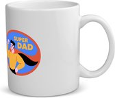 Akyol - super dad koffiemok - theemok - Vader - papa - vaderdag - cadeau - verjaardag - kado - 350 ML inhoud