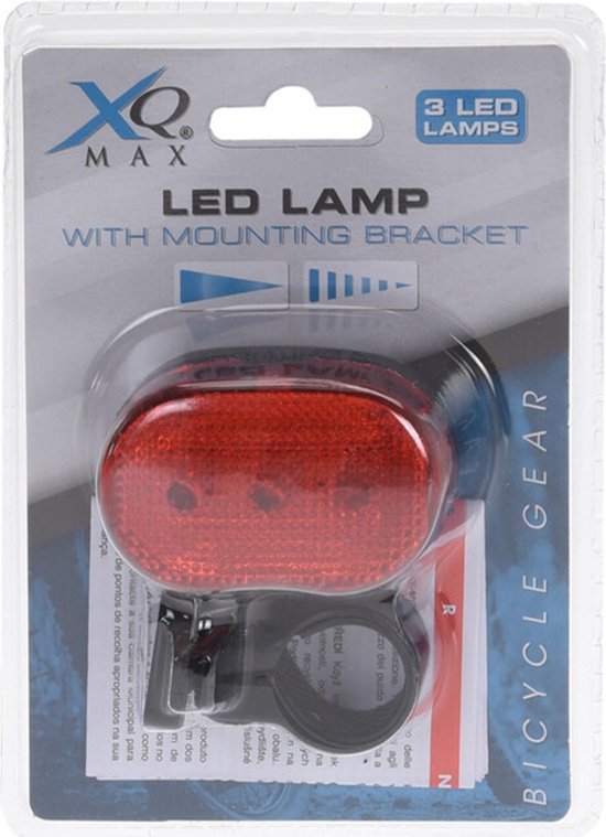 XQMax Fietsverlichting set - voorlicht en achterlicht - LED - op batterijen — afbeelding 2