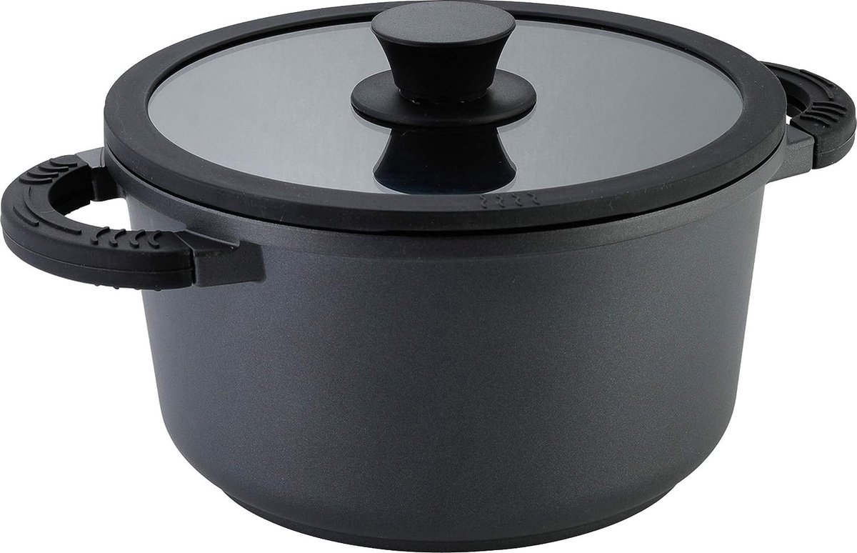 Gietijzeren Pot, Gietijzer, Zwart, Diameter Ongeveer 28 cm