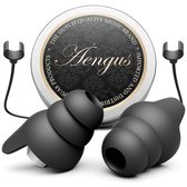 FestivalPlugs Music Earplugs - Protection auditive linéaire pour festival, concert ou fête - Noir