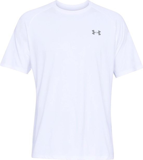 Under Armour UA Tech 2.0 SS Tee Heren Sportshirt - Wit - Grijs