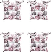 Madison - Coussin d'assise - Universel - 4 pcs - 46 x 46cm - Donna Pink - Rose