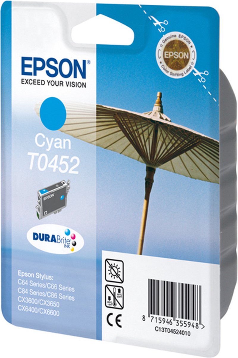 Epson T0452- Inktcartridge / Cyaan