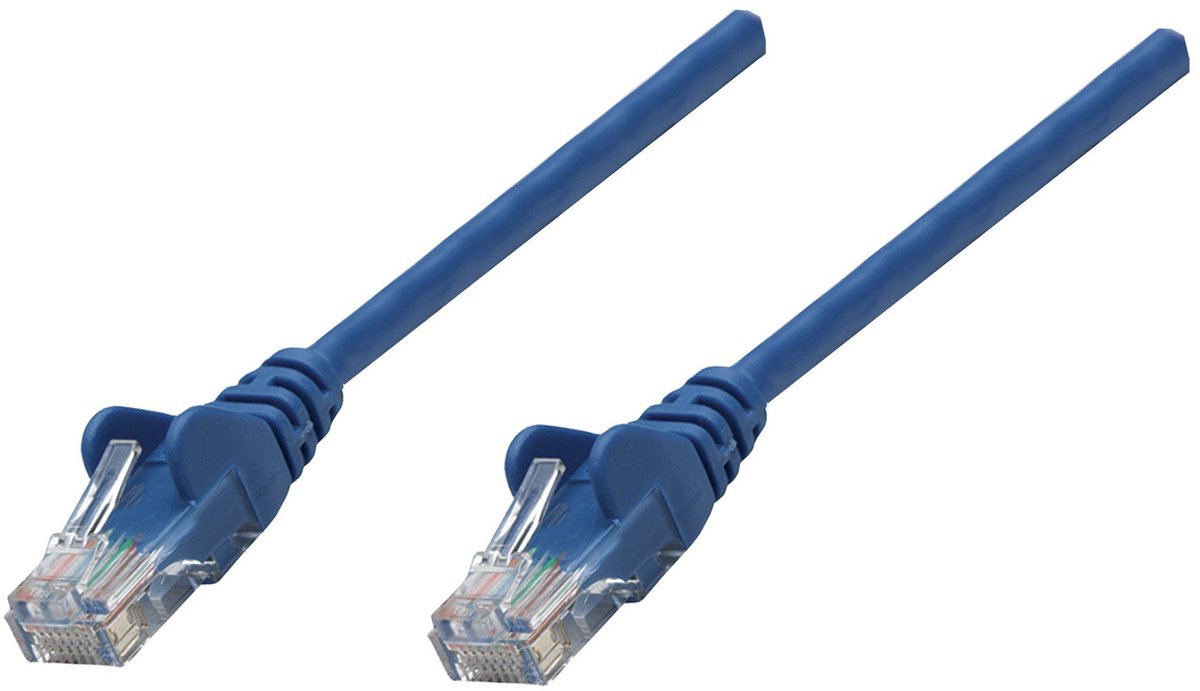 Intellinet - 737050 -0.25m - Cat6A - SFTP - netwerkkabel - (S-STP) - Blauw