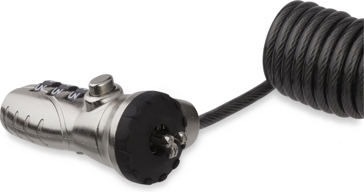 StarTech.com Laptop combinatie kabelslot - gekrulde kabel