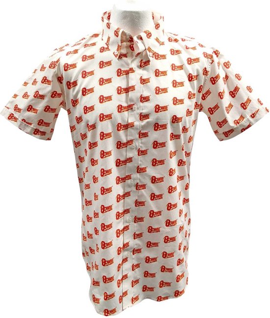 David Bowie - T-shirt à motif logo - M - Wit
