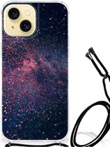 Smartphone hoesje Geschikt voor iPhone 15 Mobiel Case met transparante rand Stars