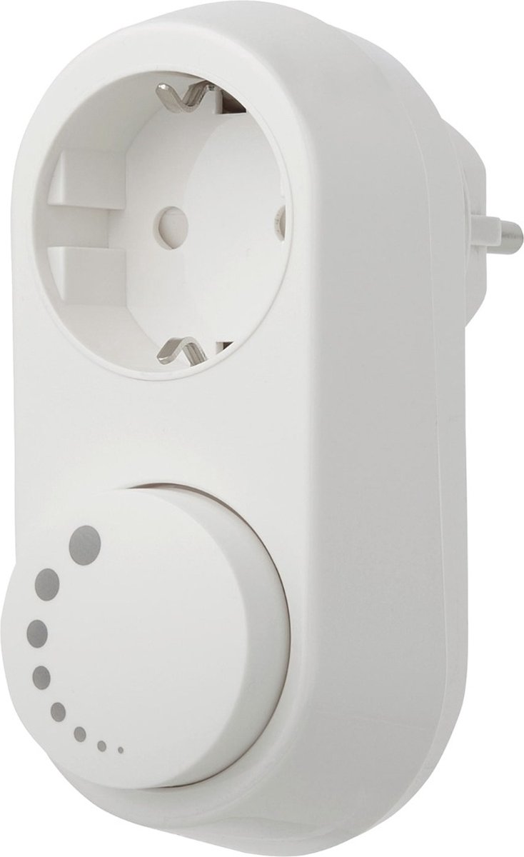 Stekkerdimmer voor led - Stopcontact dimmer, 0-100W LED - Niet geschikt voor Belgische stopcontacten - Wit