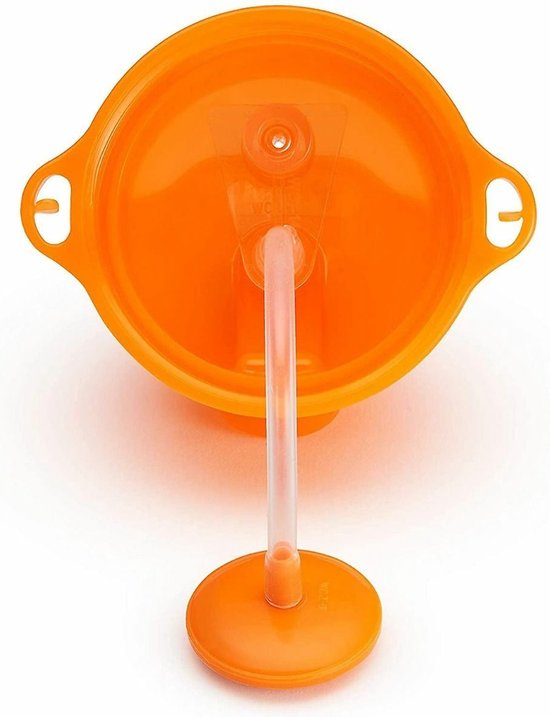 Munchkin 296ml 12m+ Click Lock Tip & Sip Sippy Straw Cup Oranje Anti Spill Cup 012464