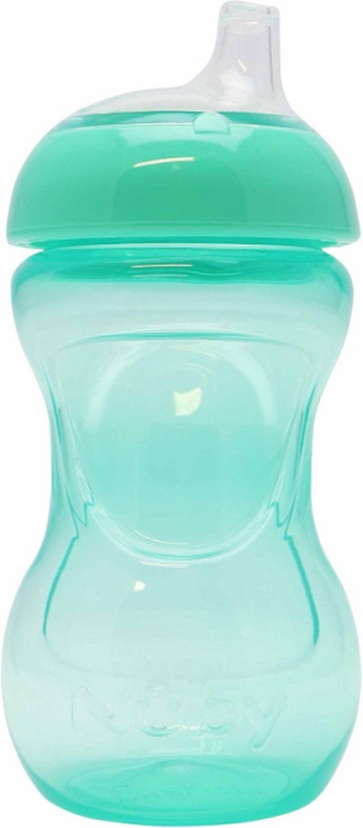 Goedkoopste Nuby Beker Mini Easy Grip Aqua 180ml 4mnd