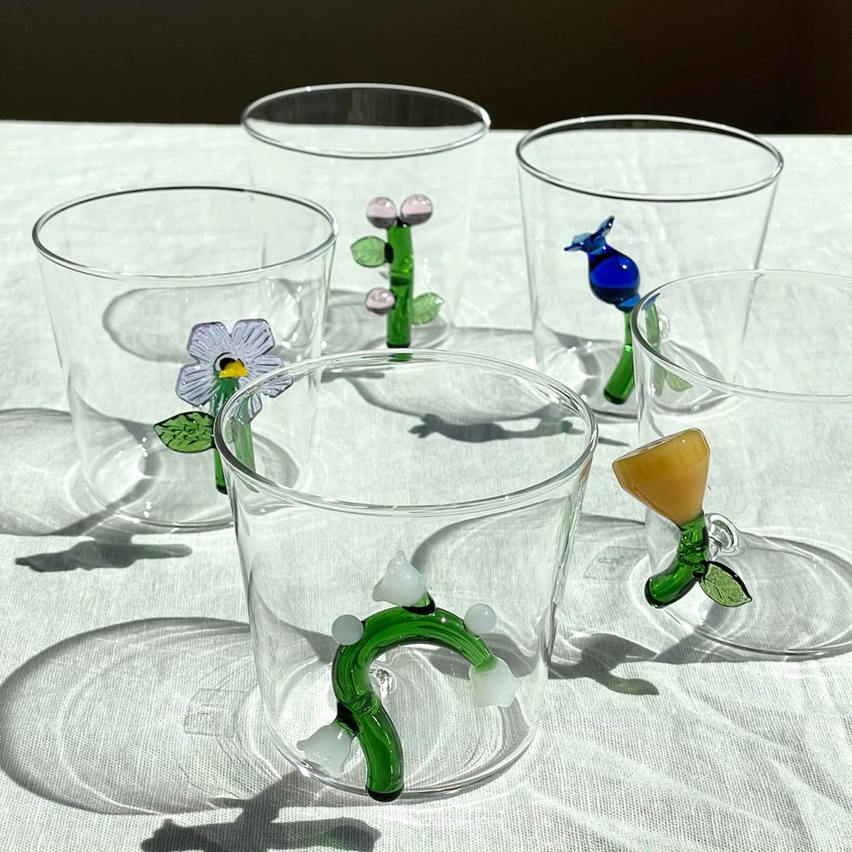 Ichendorf - Set van 6 CORAL REEF Tumbler Waterglazen - Ontworpen door Alessandra Baldereschi