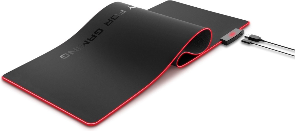 GAMING Pad ESG P5 RGB - Black - Monochromatic - Rubber - USB powered - Non-slip base - Gaming mouse pad