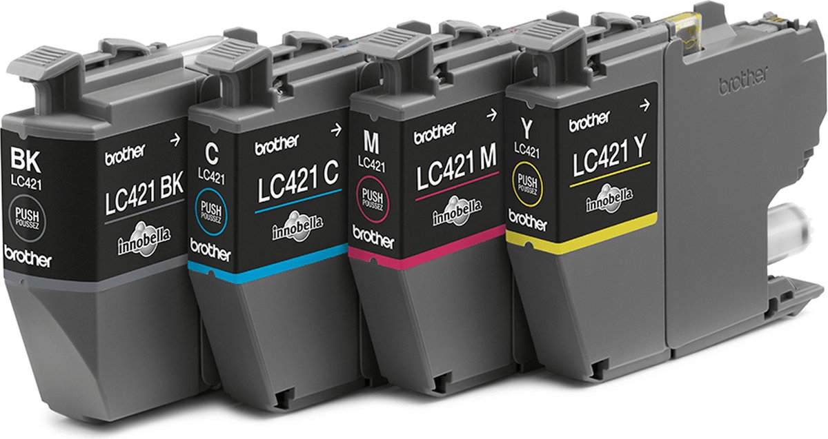 Brother LC421VALDR inktcartridge 4 stuk(s) Origineel Zwart Cyaan Magenta Geel