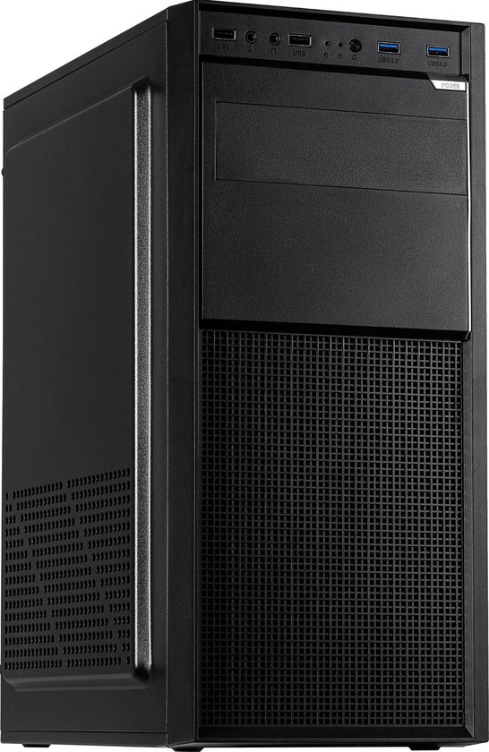 Inter-Tech Behuizing Midi ATX A-301 Quad 2xUSB 3.0 + 2xUSB 2.0