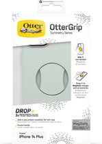 Coque OtterBox Convient pour Apple iPhone 14 Plus - OtterGrip Symmetry - Housse de protection avec grip - Vert