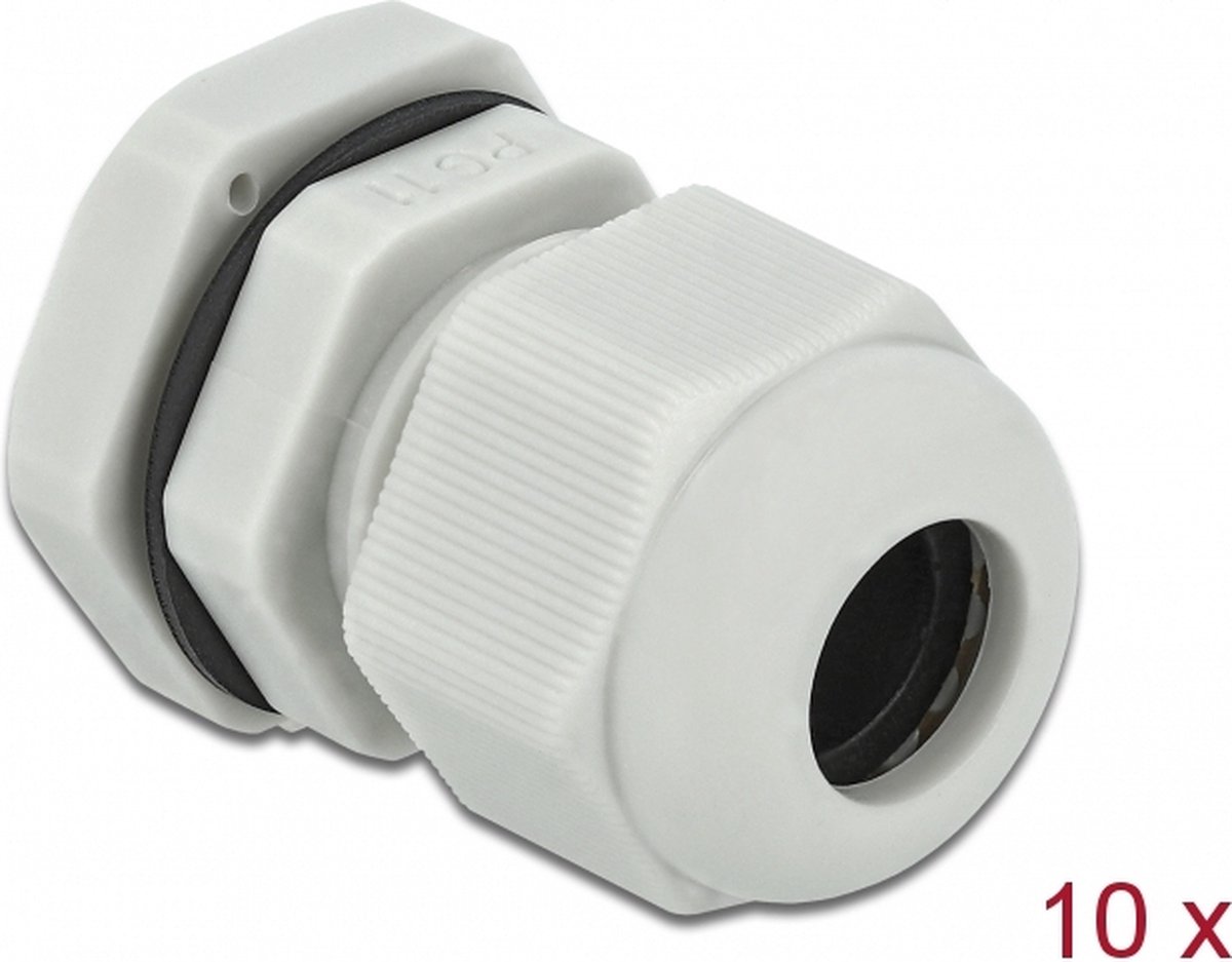 Kabelwartel PG11 10 stuks grijs