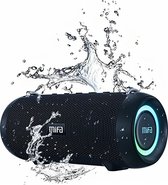 Mifa A90 - Bluetooth Speaker - Krachtig Stereo geluid - 60 Watt - Diepe Bass - Waterdicht - Draagbaar - 24u afspeeltijd - Bluetooth 5.0 - Draadloos – Zwart