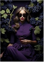 Fruit Loops - Purple - Papier Poster - Portret