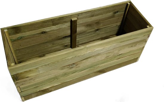 Jardinière jardinière balcon jardinière bois de pin imprégné 98x33x43cm - fait main - durable - lourd