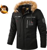 Livano Veste d'hiver pour homme - Parka - Hiver - Veste - Adulte - Zwart - Taille XL