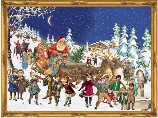 Adventskalender Kerstman in Rendieren Ar