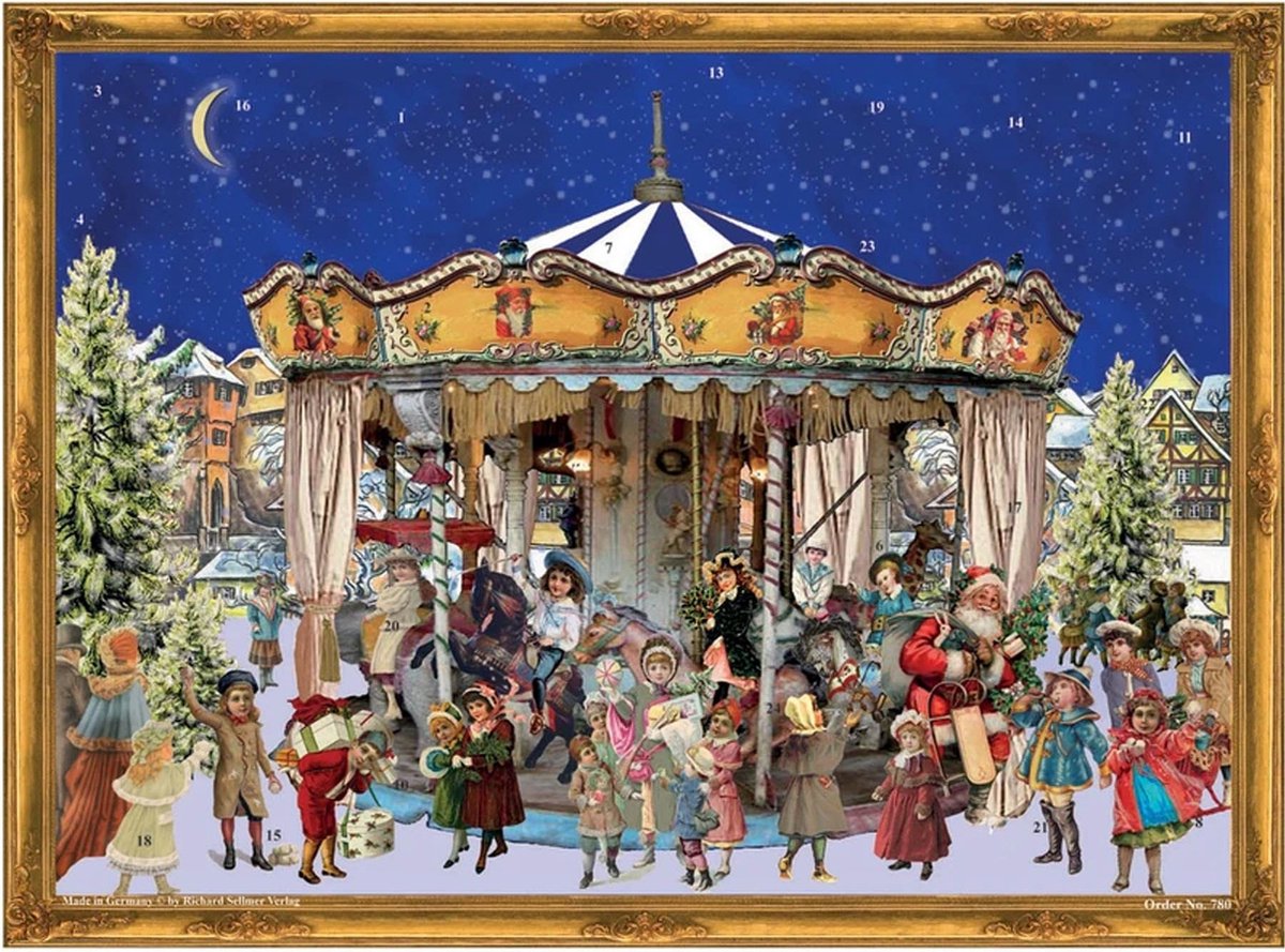 Adventskalender Kerstmis Carrousel