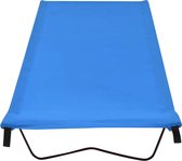 Bol.com vidaXL Campingbed 180x60x19 cm oxford stof en staal blauw aanbieding