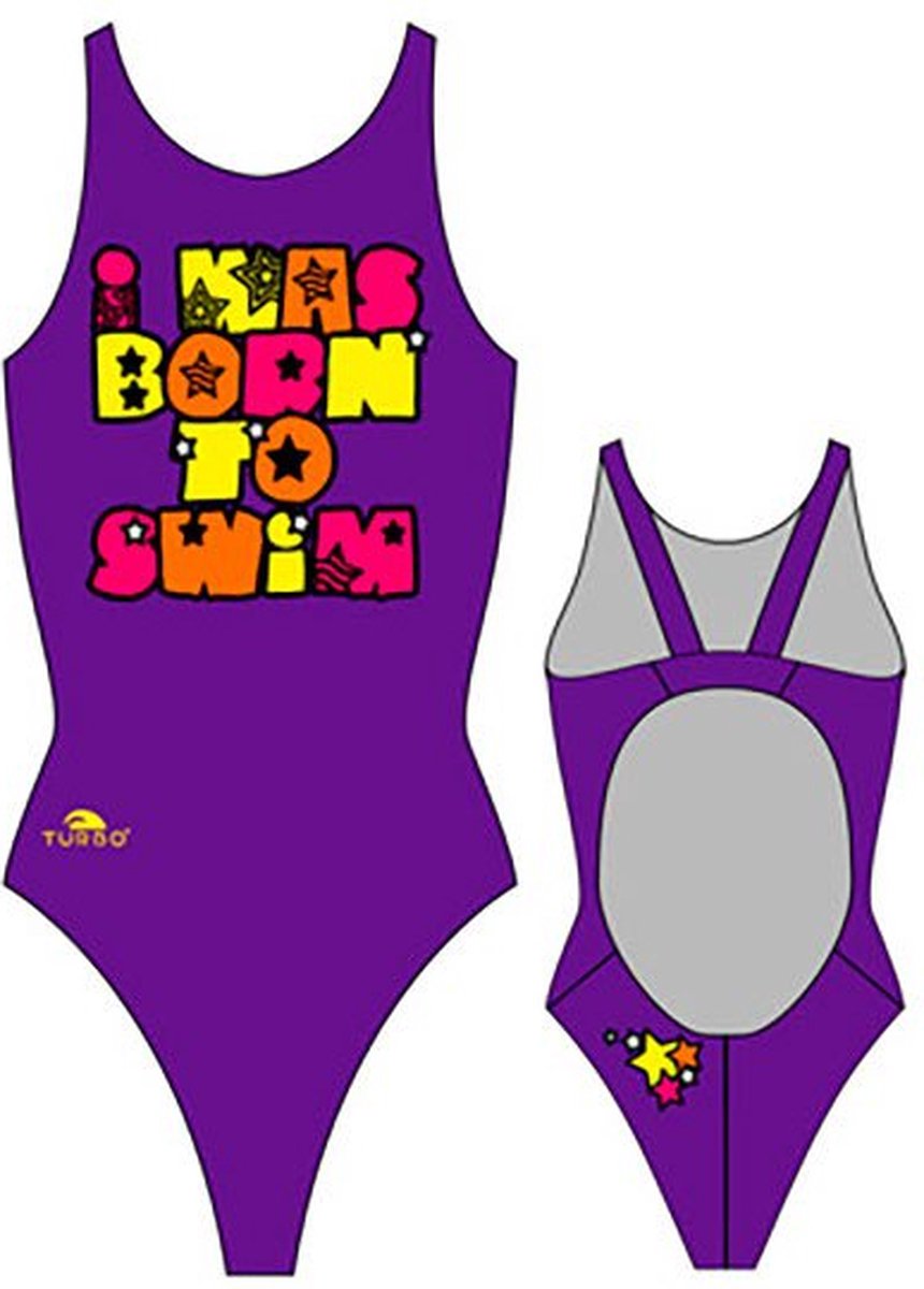 Turbo Born To Swim Pro Resist Zwemkleding Paars L Vrouw Purple