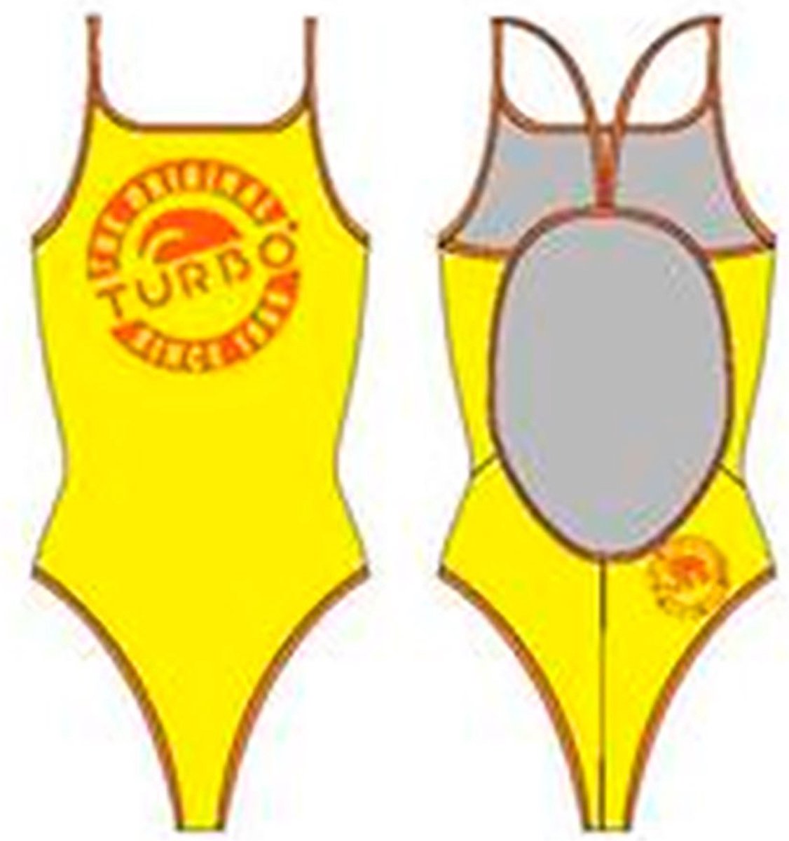 Turbo Original Zwemkleding Geel 3XL Vrouw Yellow