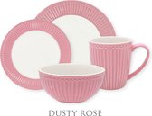 GreenGate Alice Dusty Rose Serviesset 4-delig - 1 persoons