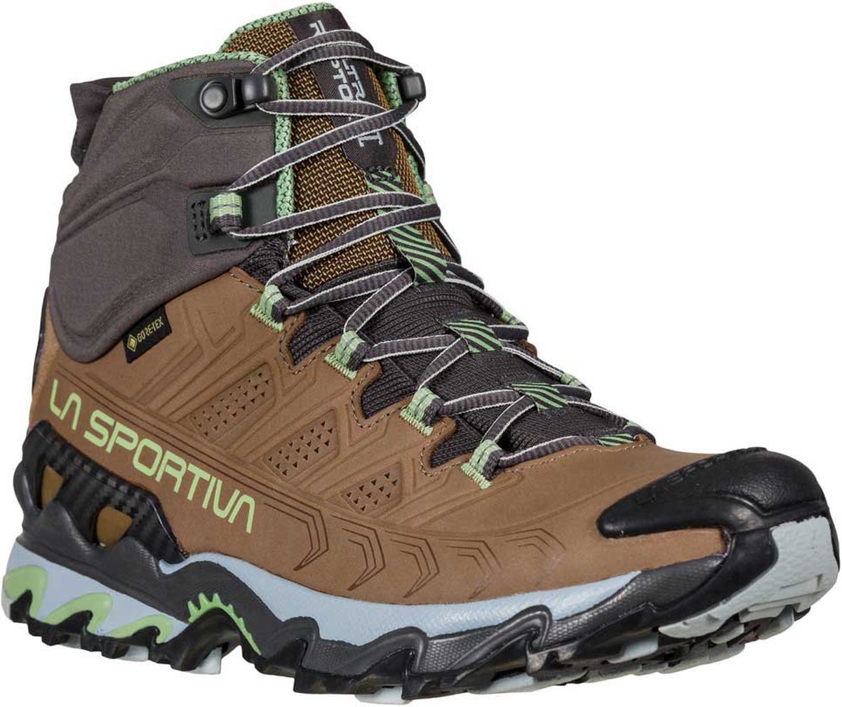 La Sportiva Ultra Raptor Ii Mid Leren Goretex-wandelschoenen Vrouw Taupe / Sage