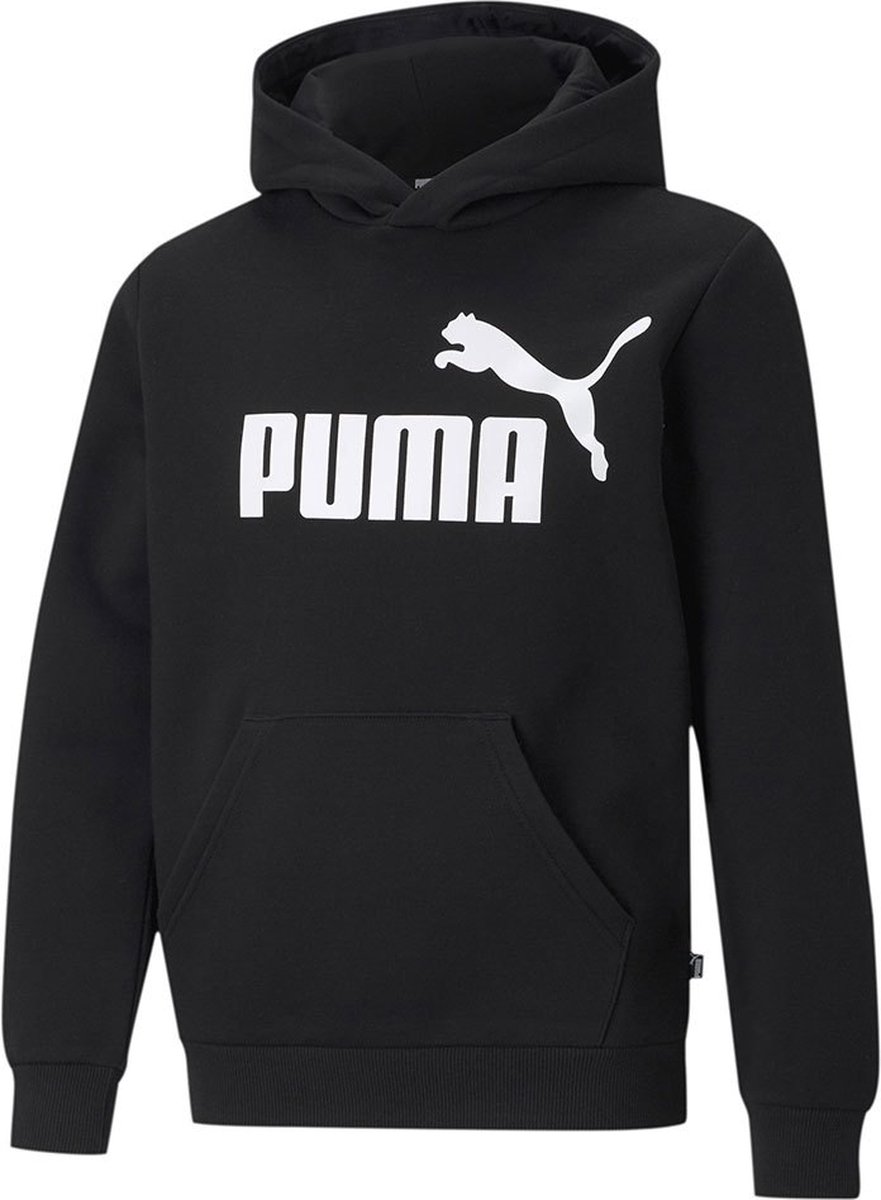 Puma Essential Big Logo Hoodie 4-5 Years Jongens Meisjes Zwart