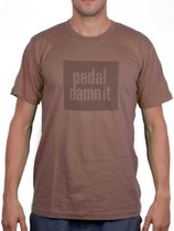 Niner Pedal Damn It T-shirt Met Korte Mouwen Bruin S Man