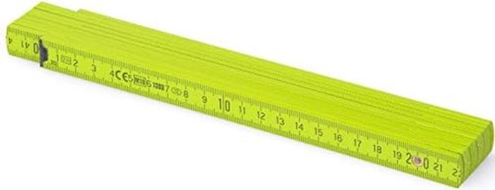 Foto: Vouwmeter vouwmeter 2 meter groen licht