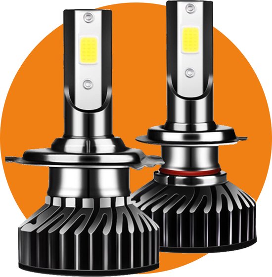 VCTparts Helder Universele H7 Led 8000K Witte/Ijsblauwe Dimlichten ...