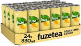Fuze Tea Thé Noir Pétillant Citron 24 canettes x 33 cl