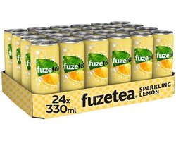 Tray Fuze Tea - Black Tea Sparkling Lemon - 24x33cl