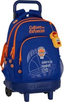 Schoolrugzak met Wielen Compact Valencia Basket M918 Blauw Oranje (33 x 45 x 22 cm)