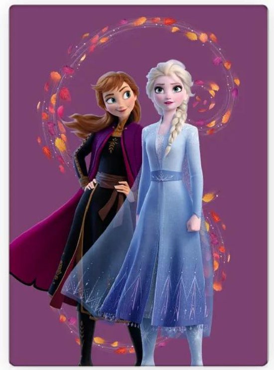 Plaid Disney Frozen - 100 x 140 cm - Couverture Polaire - Couverture Frozen La Reine des Neiges - Cadeau Fille 5 Ans - Cadeau Fille 3 Ans - Cadeau Anniversaire Fille - Cadeau Enfant