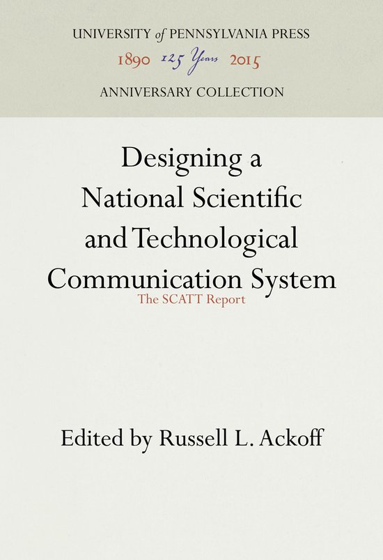 Anniversary Collection- Designing a National Scientific and  ... - cover