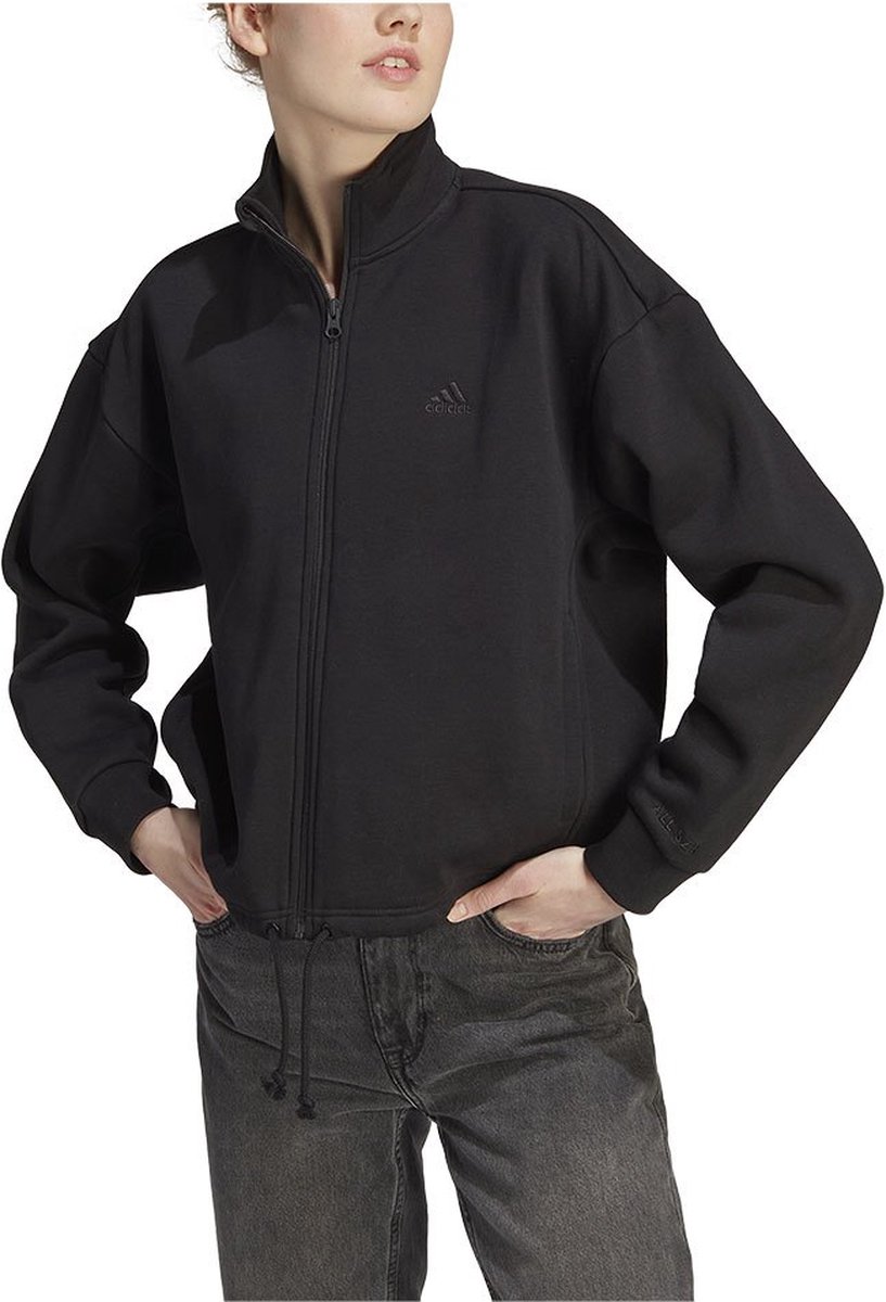 adidas Sportswear ALL SZN Fleece Sportjack Dames Zwart
