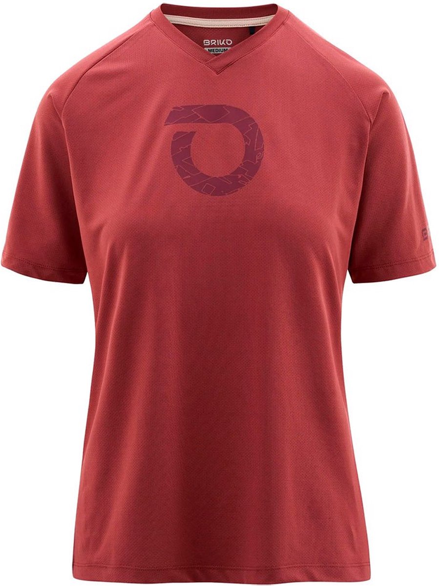 Briko Adventure Graphic T-shirt Met Korte Mouwen Rood M Vrouw
