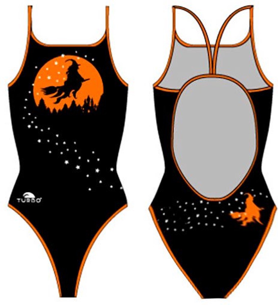 Turbo Halloween Witch Zwemkleding Zwart S Vrouw Black