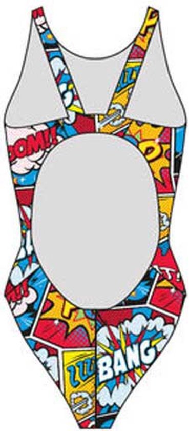 Maillots de bain de bain Turbo Comic Boom multicolore 4XL pour femme