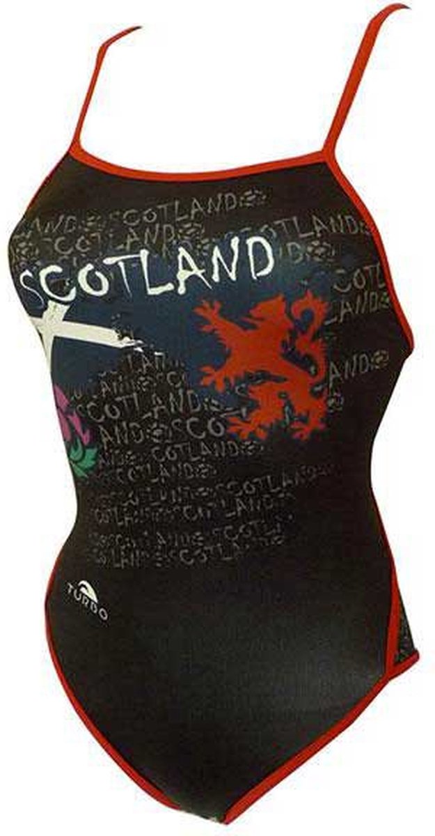 Turbo Scotland Zwemkleding Zwart 5XL Vrouw Black