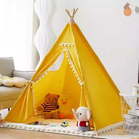 Tente Tipi Enfants - Tente Jouets Enfants - Tente de jeu avec Fenêtres -  Tente de... | bol