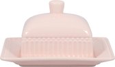 GreenGate Beurrier avec couvercle Alice rose pâle - Porcelaine - 200 ml